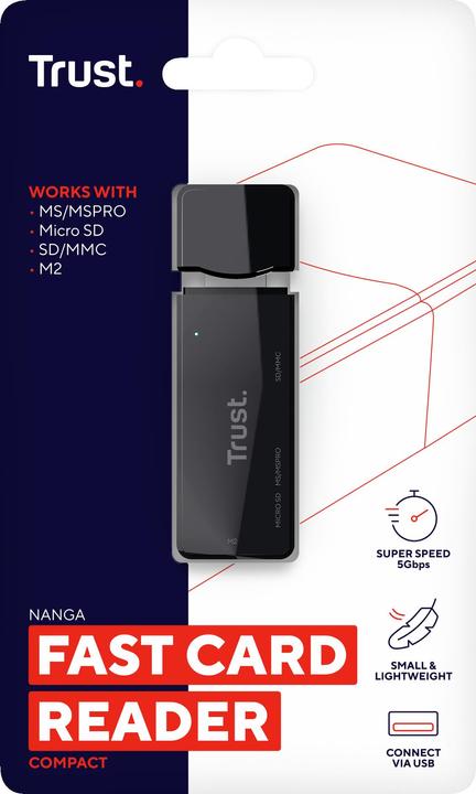 Image du produit Trust Clé USB3 pour lecteur de cartes (USB 3.0)