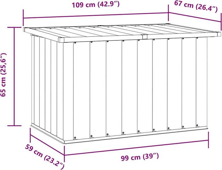 Actual product image vidaXL Aufbewahrungsbox
