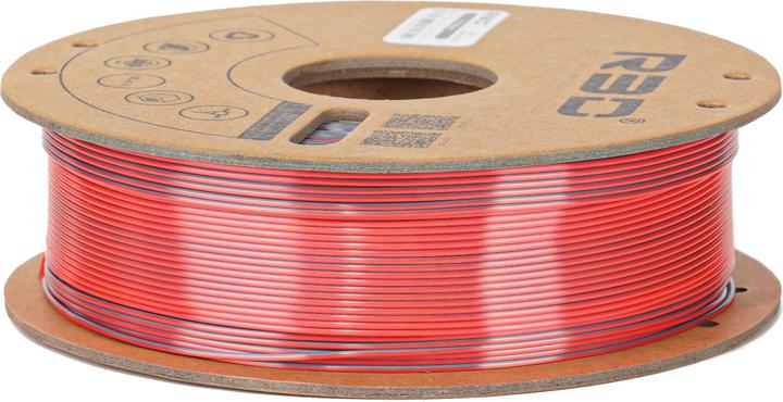 Actual product image R3D eSilk Magic-PLA Black-Red Filament 1.75mm 1Kg (PLA, 1.75 mm, 1000 g, Multicoloured)