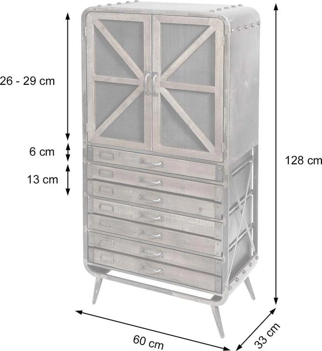 Immagine prodotto Jamb Armadio da farmacia (60 x 30 x 128 cm)