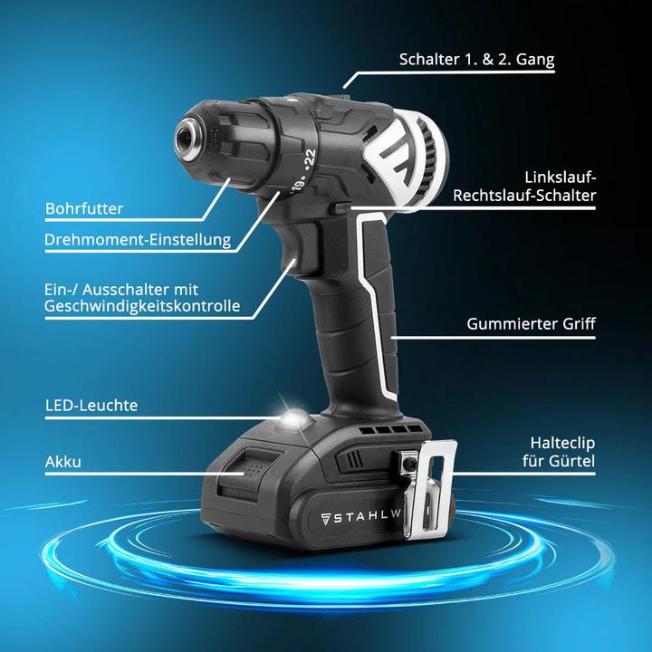 Produktbild Stahlwerk Akkuschrauber ABS-18 ST mit 18 Volt und Brushless-Technologie