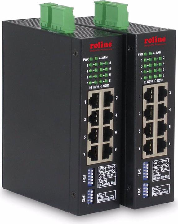 Produktbild Roline Industrial 8x Gigabit Ethernet Switch (8 Ports)