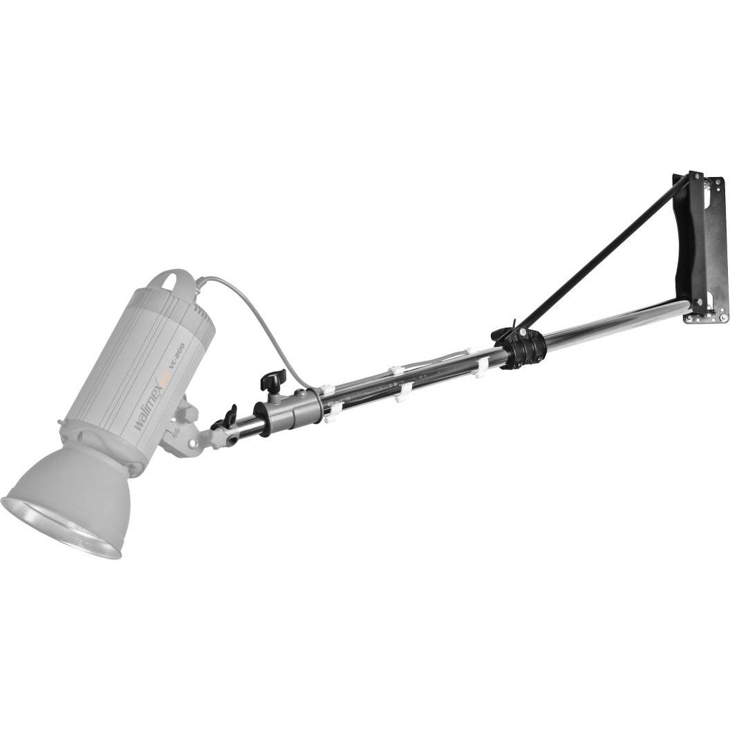 Walimex pro pro Wand-Lampenstativ (215 cm, 4 kg), Lampenstativ, Schwarz