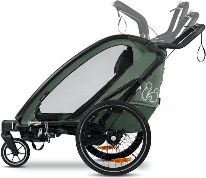 Actual product image Hauck 3in1 Fahrradanhänger Bike N Walk Duo für