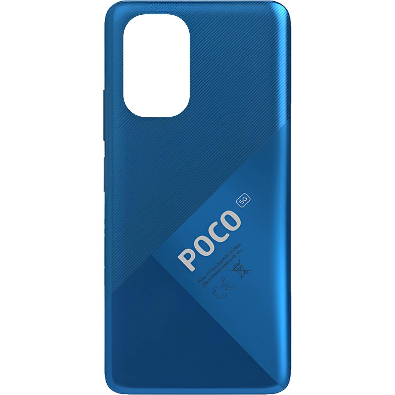 Xiaomi Ersatzteil, Rückseite, Akkuabdeckung (Xiaomi Poco F3), Mobilgerät Ersatzteile, Blau