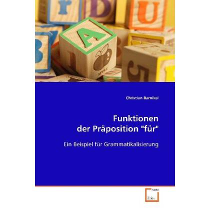 Funktionen der Präposition "für, Fachbücher