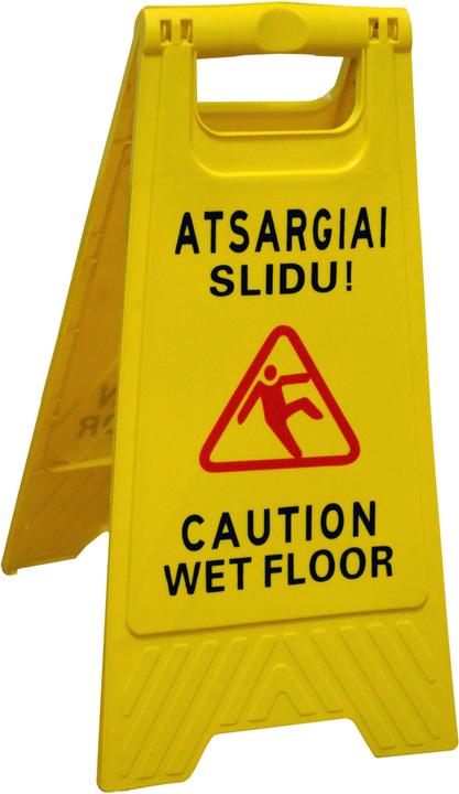 Actual product image Komelon Caution Wet Floor