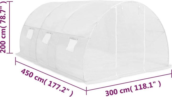 Produktbild vidaXL Gewächshaus