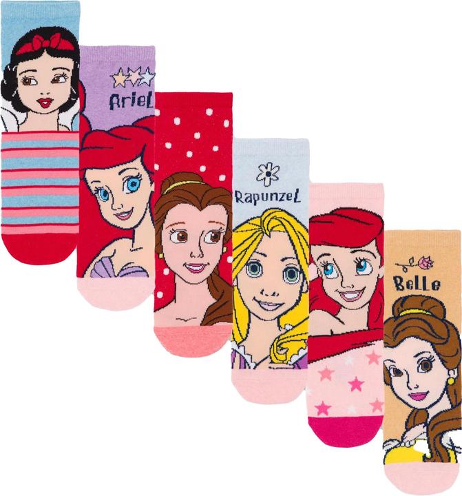 Produktbild Disney Princess Mädchen Charaktere Socken (6er Pack) (6er Pack, 32 - 34)