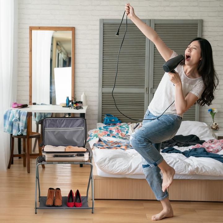 Image du produit Relaxdays Support à valise (Porte-valise)