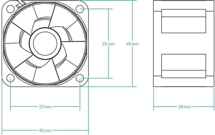 Actual product image Arctic S4028-15K (40 mm, 5 x)