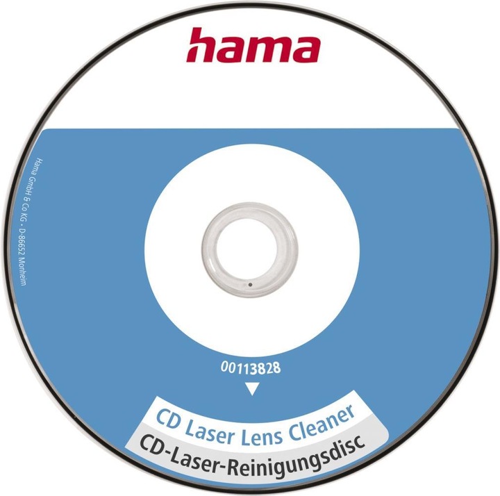 Immagine prodotto Hama Disco di pulizia laser CD, con liquido di pulizia, confezionato singolarmente (0 x)