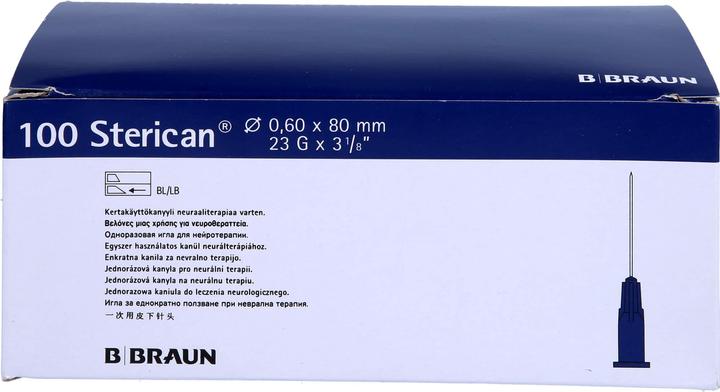 Immagine prodotto B.Braun Ago 23G 0,60 x 80 mm blu Luer, 100 pezzi