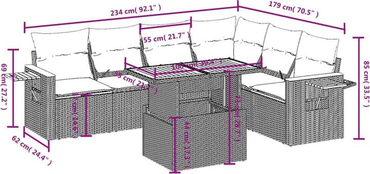 Produktbild vidaXL Rivka