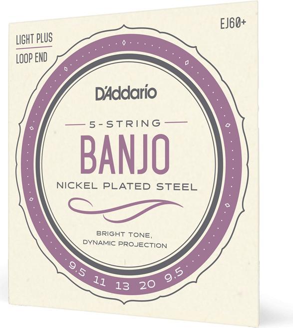 Produktbild D'Addario J60 Plus Light (5 x, Banjo, 0.02")