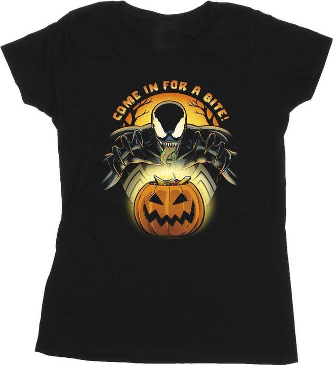 Actual product image Venom Womens/Ladies Come For A Bite Cotton T-Shirt (L)