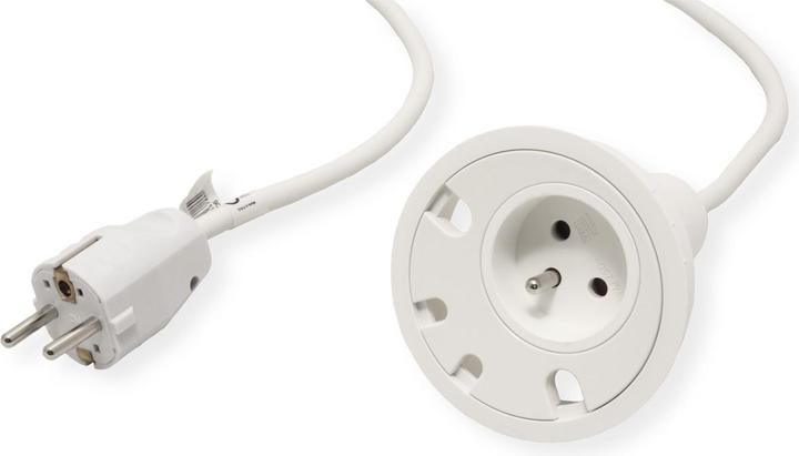 Image du produit Bachmann Prise LOOP IN française UTE avec 4x passe-câbles, blanc (938.102) (1 x, PECO 7/5, CEE 7/3, 2 m)