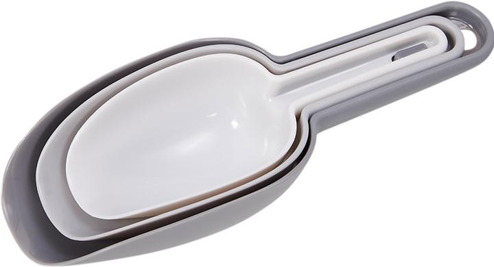 Actual product image Patisse Flour scoop set 3-piece stackable plastic 50/100/150 ml