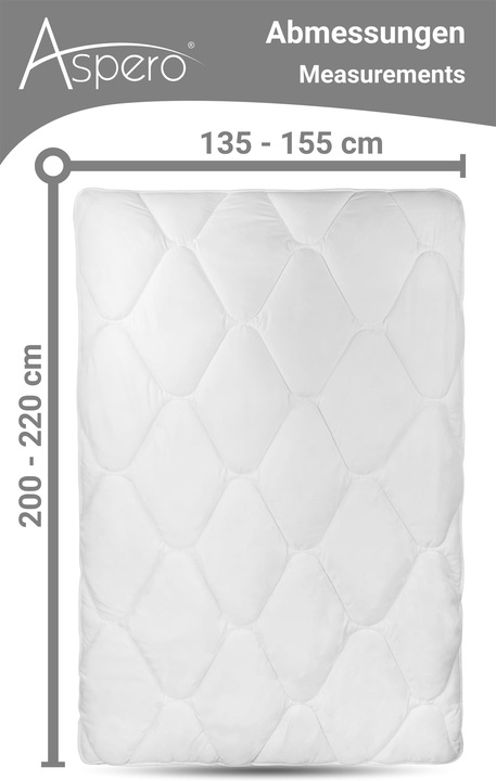 Produktbild Aspero Ganzjahresdecke CAEN (1400 g, 155 x 220 cm)