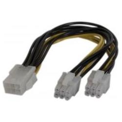 Exertis Connect PCI Express Strom-Adapterkabel 6pin auf 2x6 pin, Interne Kabel (PC)