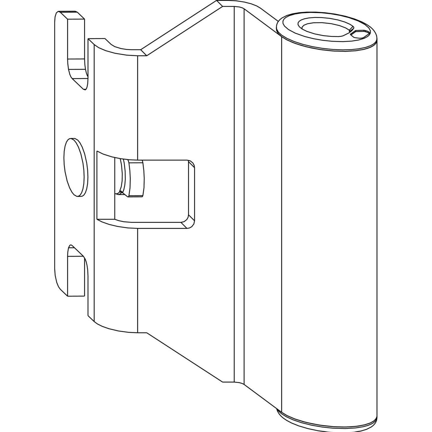 Maco, Türbeschlag + Scharnier, Mutli 202536 Bandwinkel DTuni 12/20-9 mm Fensterbeschlag 160 kg silber
