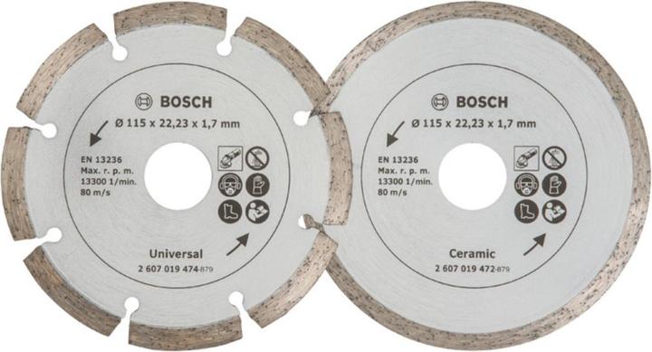 Produktbild Bosch Zubehör Diamanttrennscheiben für Fliesen und Baumaterial, Ø 115 mm