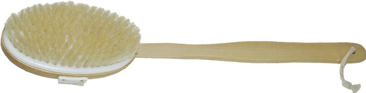 Actual product image Bath brush - wood, natural bristle, removable handle, length 42 cm