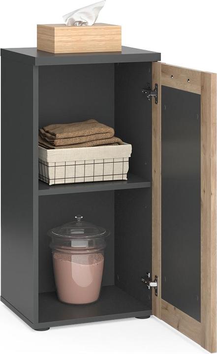 Produktbild Vicco Midischrank Niko, Anthrazit/Viking Oak, 40 x 81.6 cm