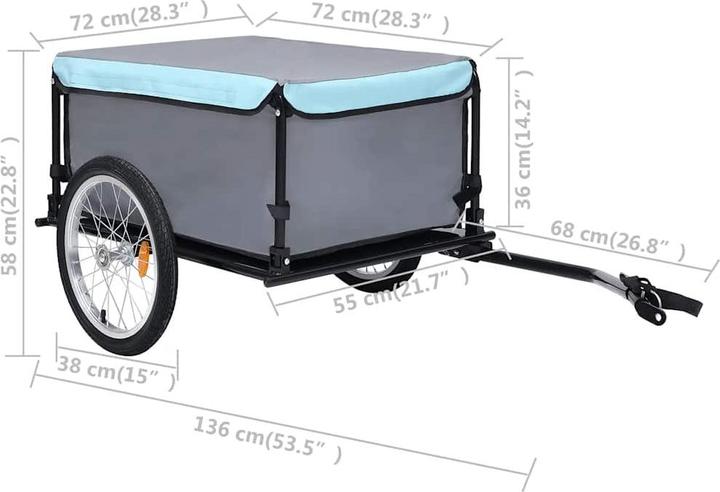 Image du produit vidaXL Lastenanhänger