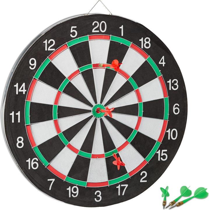 Relaxdays Dartscheibe Board X2
