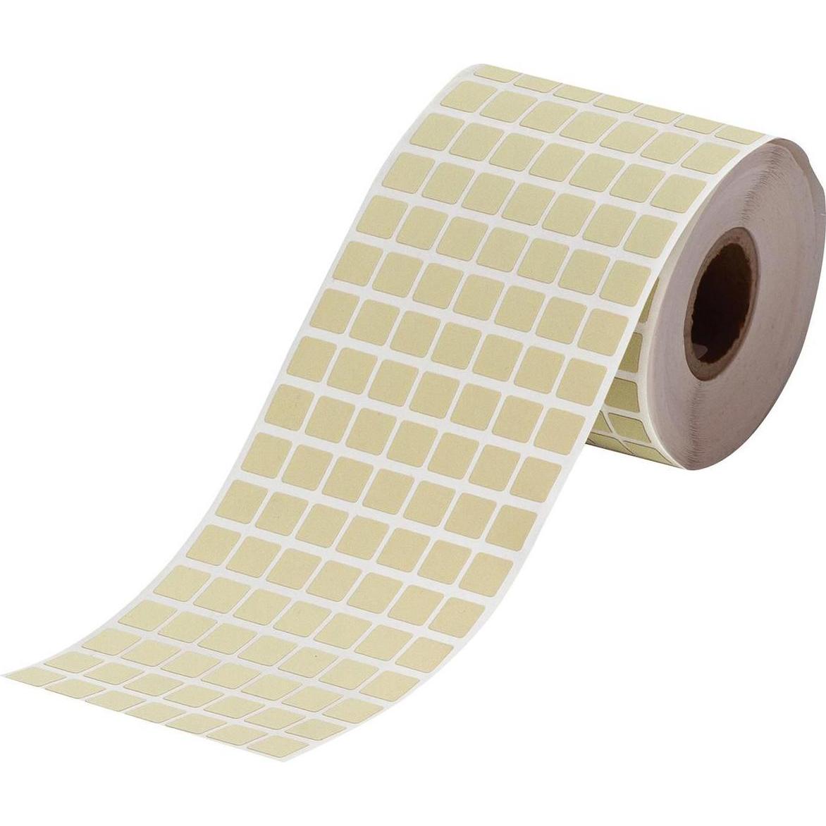 Brady, Etiketten, BPT-12-652-2.5, Polyimid, Beige, matt, 12.70 x 11.10 mm, permanent, 7-bahnig (2500 E.)