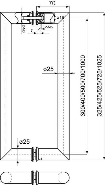 Produktbild OK-Line Stossgriffe (1 Stk.)