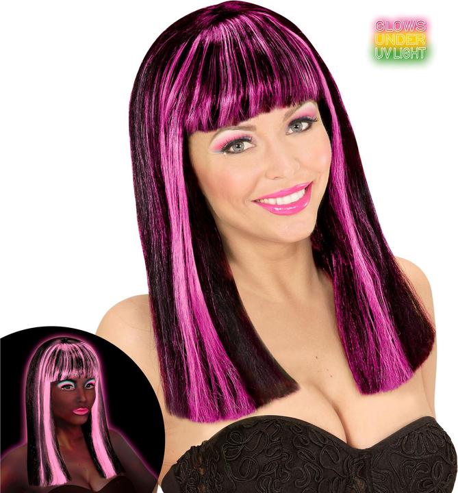 Black with neon pink highlights