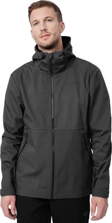 Actual product image 4F Men's softshell jacket M043 dark grey SS23TSOFM043 23S (XL) (XL)