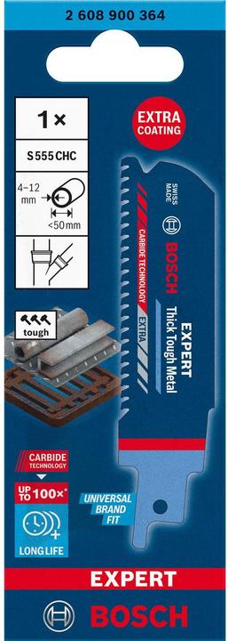 Produktbild Bosch Professional Zubehör EXPERT ‘Thick Tough Metal’ S 555 CHC Säbelsägeblatt, 1 Stück