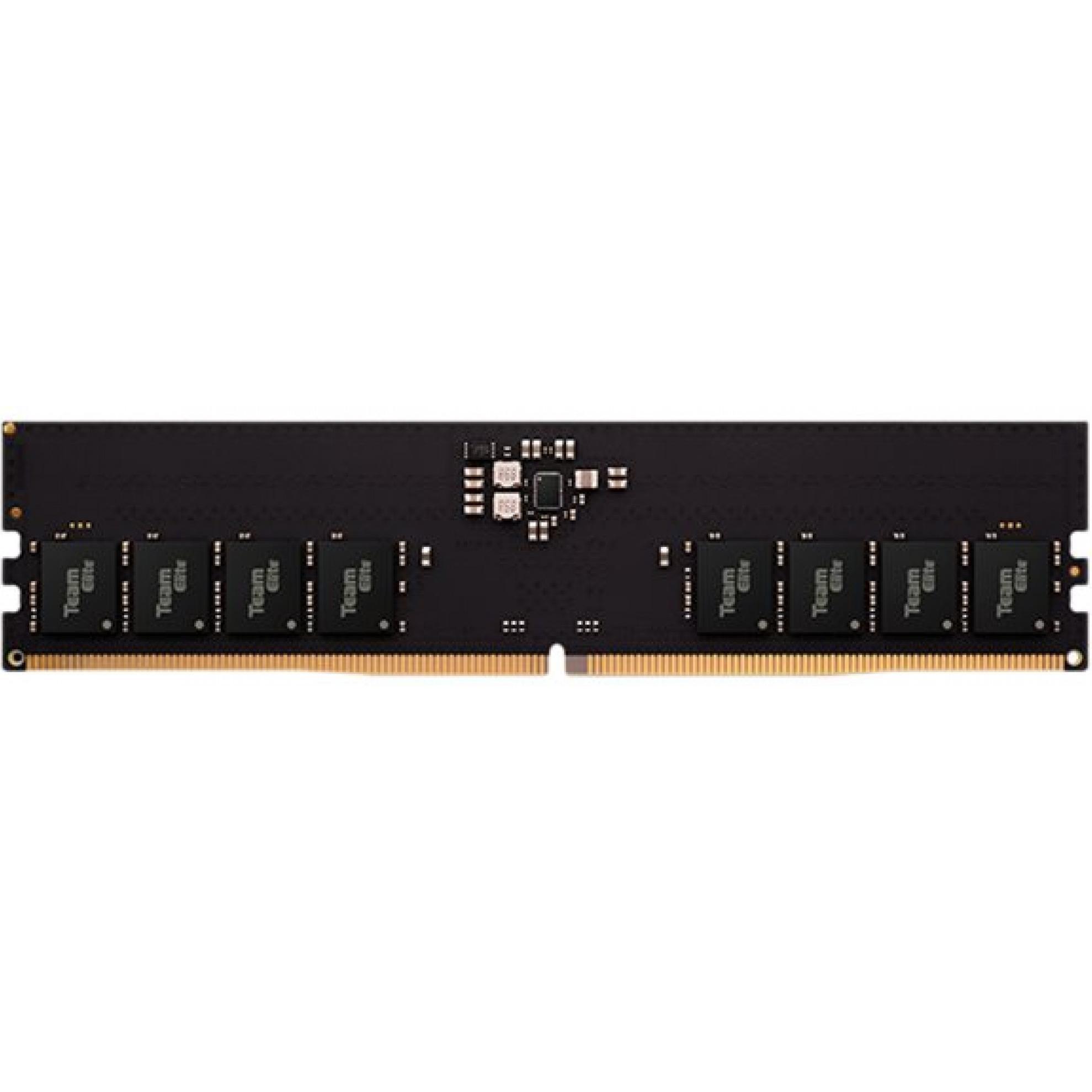 Team Group RAM Team D5 6000 16GB CL48 Elite (1 x 16GB, 6000 MHz, DDR5-RAM, DIMM), RAM, Schwarz