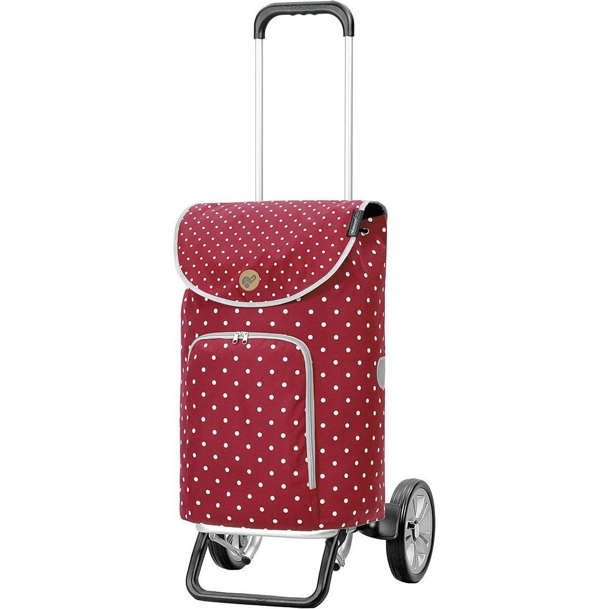 Andersen, Borsa + Trolley da spesa, Carrello della spesa 'Alu Star Shopper Ole, Rosso