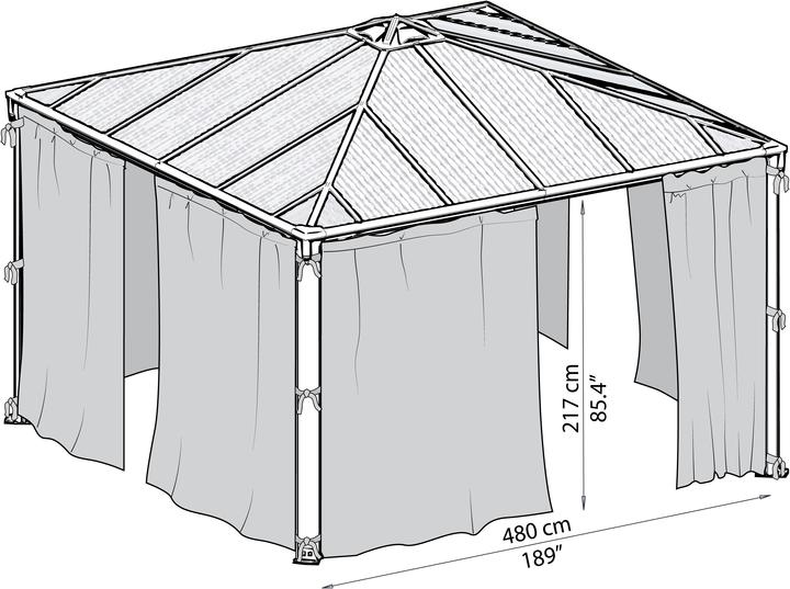 Produktbild Palram Moskitonetz (480 cm, 480 cm)
