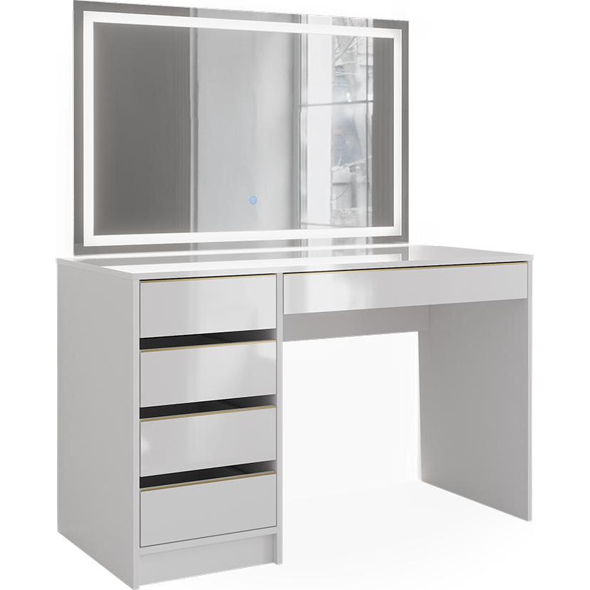 Vicco, Schminktisch, Sherry mit Beleuchtung (120 x 75 x 55 cm)