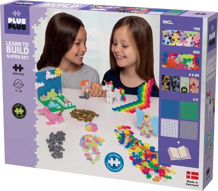 Plus-Plus Learn to build Super Pastel Set
