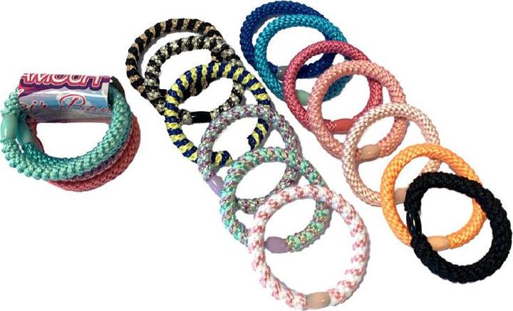 Immagine prodotto Fiocchi per capelli glamour, 4 pezzi. (Elastico per capelli)