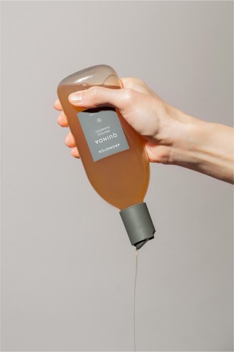 Actual product image Aromatica Quinoa protein shampoo (400 ml, Liquid shampoo)