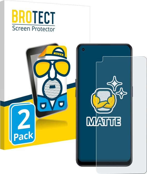 Actual product image BROTECT Anti-glare screen protector matt (2 Piece, Oppo Reno 8 Lite 5G)