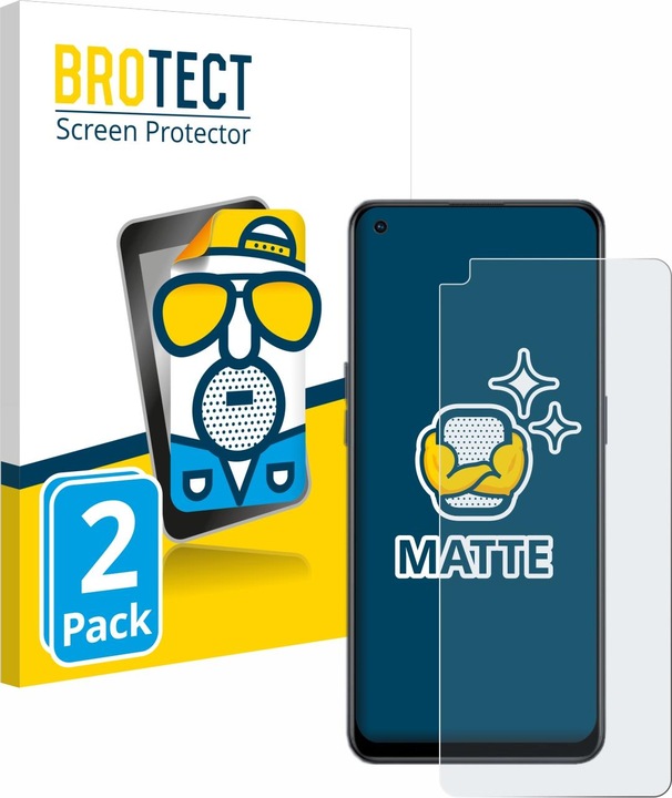 Actual product image BROTECT Anti-glare screen protector matt (2 Piece, Oppo Reno 8 Lite 5G)