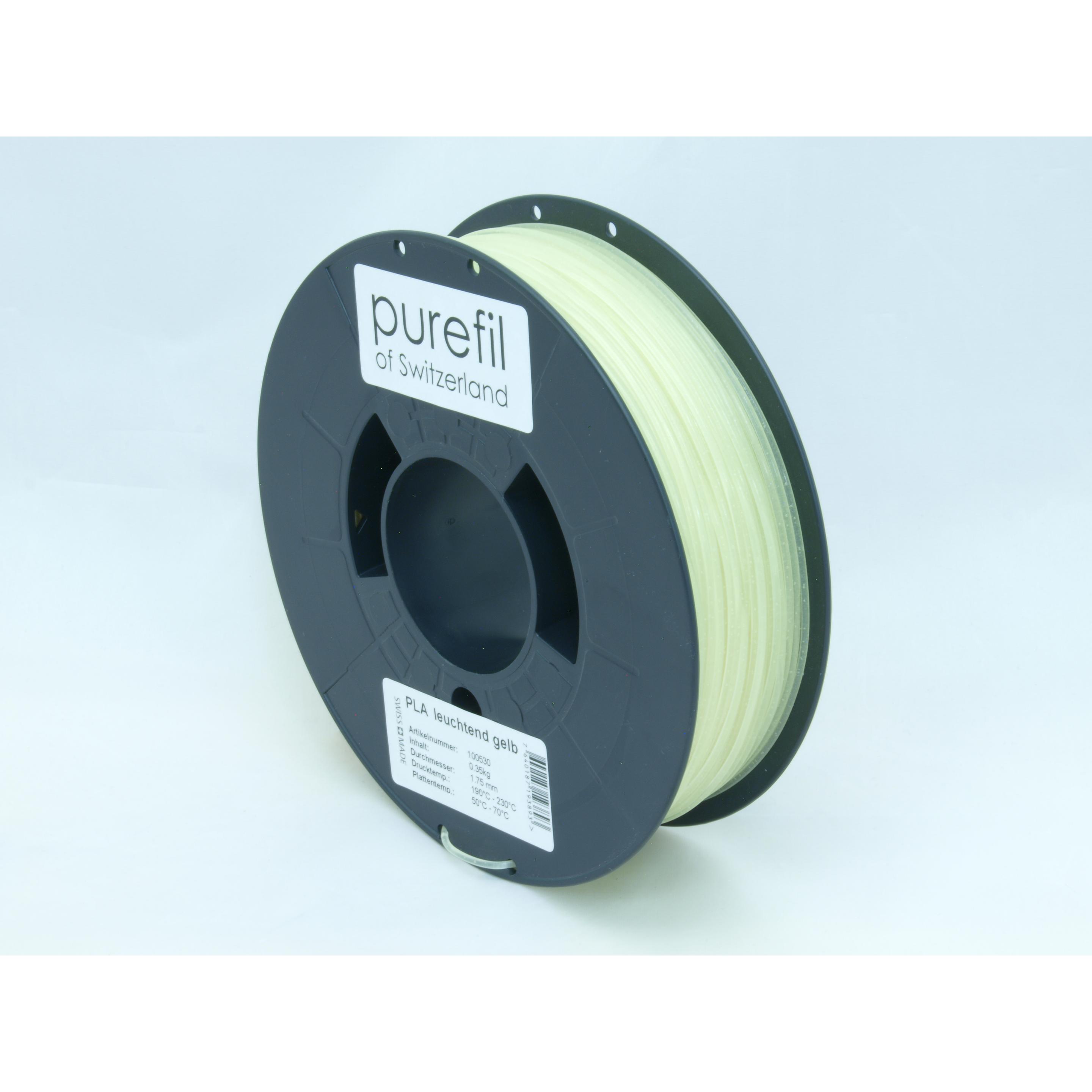 Thumbnail - Purefil Filament (PLA, 1.75 mm, 350 g, Gelb), 3D Filament, Gelb