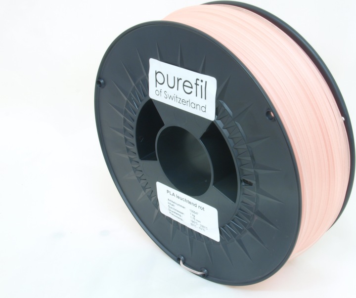 Actual product image Purefil Filament (PLA, 1.75 mm, 1000 g, Red)