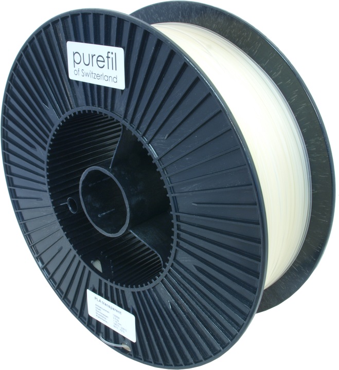 Actual product image Purefil Filament (PLA, 1.75 mm, 2500 g, Transparent)