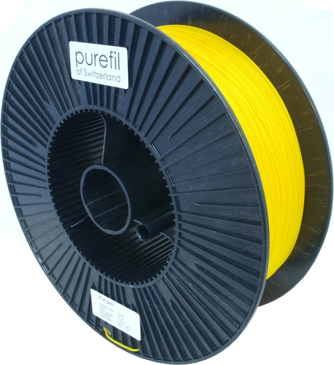 Actual product image Purefil Filament (PLA, 1.75 mm, 2500 g, Yellow)