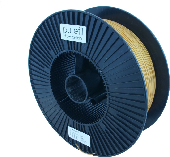 Actual product image Purefil Filament (PLA, 1.75 mm, 2500 g, Gold)