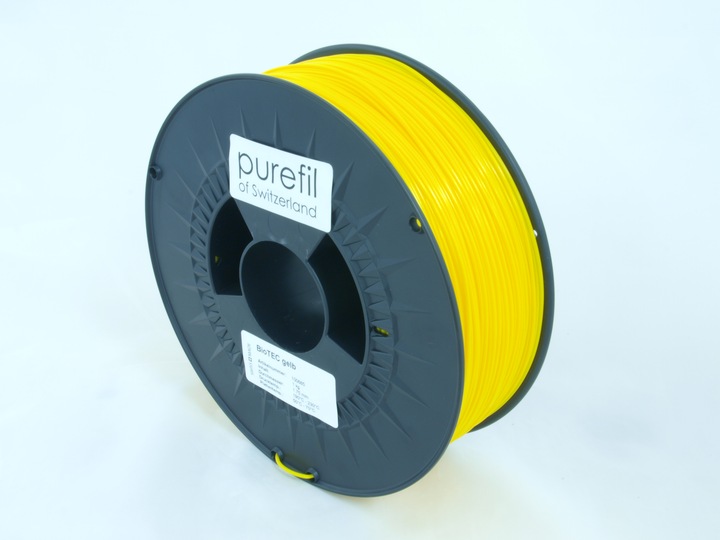 Produktbild Purefil Filament (bioTEC, 1.75 mm, 1000 g, Gelb)